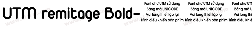 UTM remitage Bold字体转换